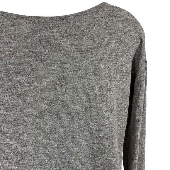 Anthropologie Dolan Port Maria Embroidered T-Shirt Mini Knit Gray Dress sz S - Picture 13 of 16